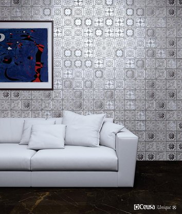 Azulejo Decorativo Ornato Prata - Ceusa