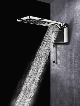 Chuveiro Acqua Duo Black/Cromado 220x7800 - Lorenzetti