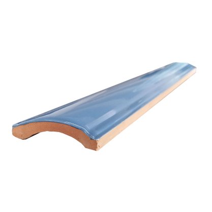 Filete Cerâmico Bordura Liso Azul Mineral - Ceusa