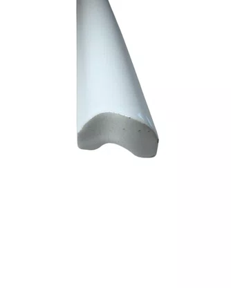FILETE CERÂMICO BRANCO POLIDO 2X20CM - ELIANE - CLASSE A