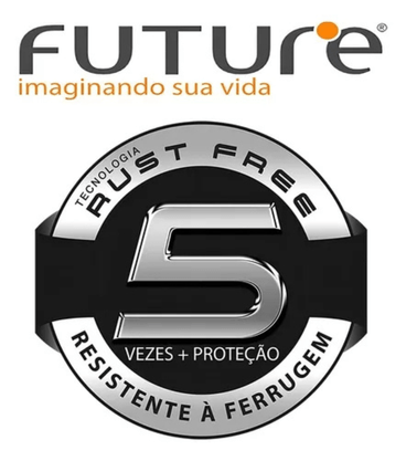 GANCHO 7009 MULTIUSO DUPLO INOX COM VENTOSA - FUTURE- PAREDE