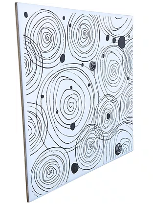 KIT REVESTIMENTO DECORATIVO GRAFISMO - 20X20CM - CLASSE A -
