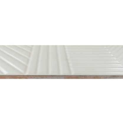 Listelo Cerâmico Habitat L-1 Frost White - Eliane