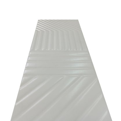 Listelo Cerâmico Habitat L-1 Frost White - Eliane