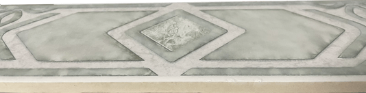 Listelo Cerâmico Losango 80323 GN Matte - Portinari