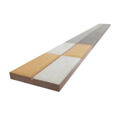 Listelo Cerâmico Matéria Vitro Amarelo - Eliane