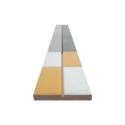 Listelo Cerâmico Matéria Vitro Amarelo - Eliane