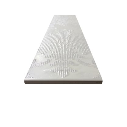 Listelo Cerâmico Mitra L-250 Pérola  - Eliane