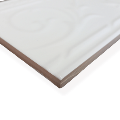 Listelo Cerâmico Helen F1 White - Eliane