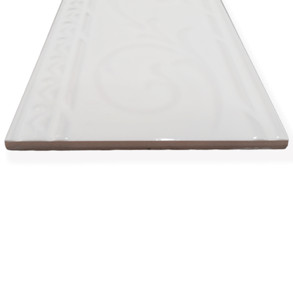 Listelo Cerâmico Helen F1 White - Eliane