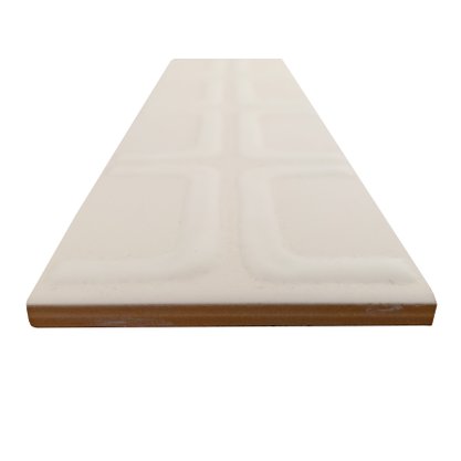 Listelo Cerâmico Naxos Branco - Eliane