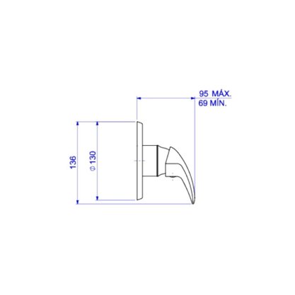 Misturador Monocromático Chuveiro 3/4 Smart 2993 C71 Cromado