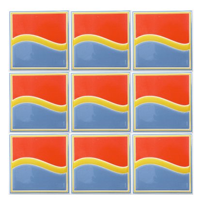 Azulejo Antigo Cerâmico 10x10cm Cor 140 A, Para Ambientes Internos, Externos e Piscinas - Eliane