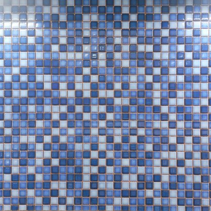Pastilha em Porcelanato Creare Blue Mix para Ambientes Internos, Externos e Piscinas - Portinari