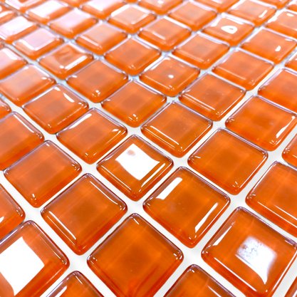 Pastilha em Vidro Iris Laranja para Ambientes Internos, Externos e Piscinas - Portinari