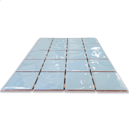 Pastilha para Piscina Azul Céu Onda Mesh Brilhante - Eliane