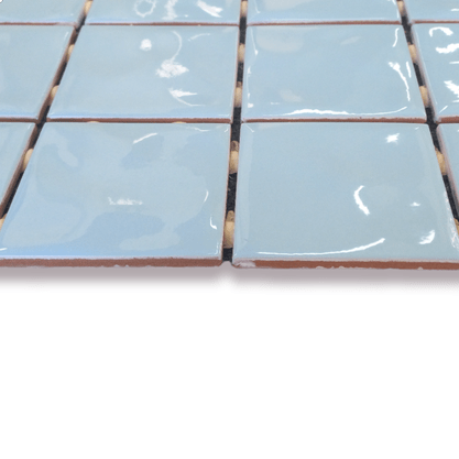 Pastilha para Piscina Azul Céu Onda Mesh Brilhante - Eliane