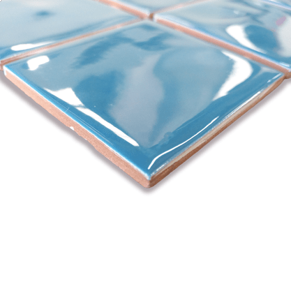 Pastilha para Piscina Azul Petróleo Onda Mesh Brilhante - Eliane