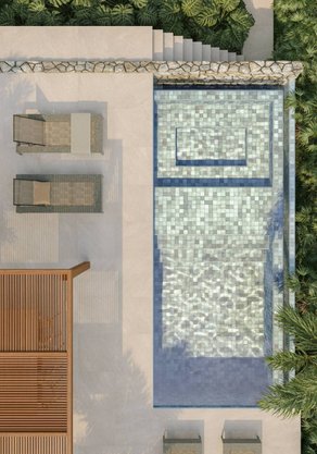 PASTILHA PARA PISCINA JAVA MAR MESH BRILHANTE - ELIANE - 7,5 x 7,5