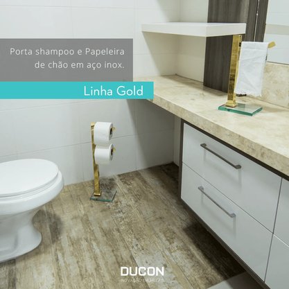 Porta Toalha Bancada Gold go5081 - Ducon