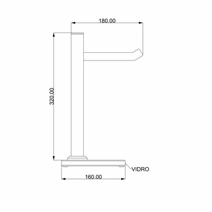 Porta Toalha Bancada Gold go5081 - Ducon
