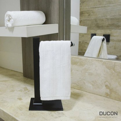 Porta Toalha Bancada Inox Black Matte BL6082 - Ducon