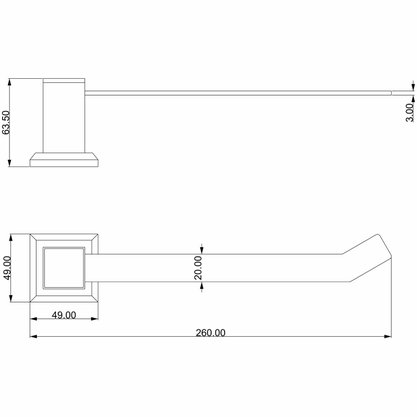 Porta Toalha de Rosto pr4040 em Aço Inox - Ducon
