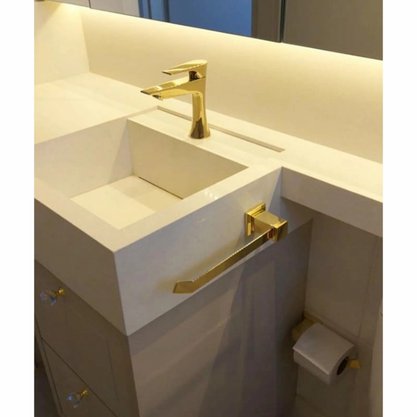 Porta Toalha Rosto Dourado go5040 - Ducon