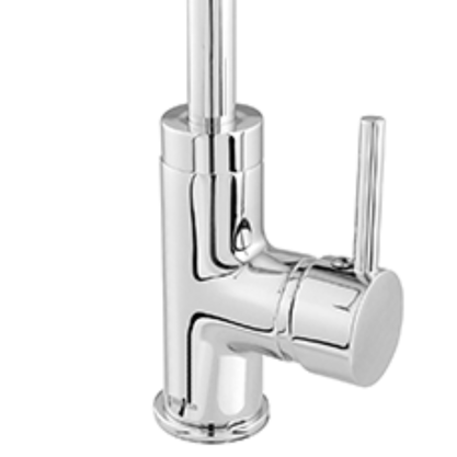 RAINHA 2633 TORNEIRA MONOCOMANDO SLIM CANO ALTO INOX C/ AREJADOR FIXO