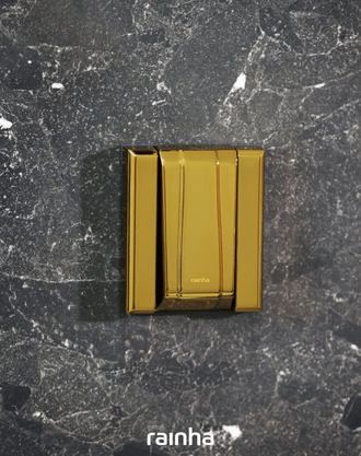 RAINHA ACABAMENTO METAL P/ VALVULA DESCARGA GOLD BRILHANTE INOX