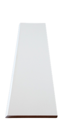 RODAPE CERÂMICO CLASSIC WHITE - ELIANE - CLASSE A - 8,1 x 33,5