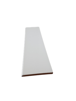 RODAPE CERÂMICO FORMA SLIM BRANCO - ELIANE - CLASSE A - 7,5X31