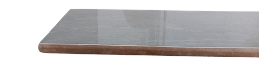 RODAPE CERÂMICO POLIDO CINZA ESCURO - ELIANE - CLASSE C - 9,5x100