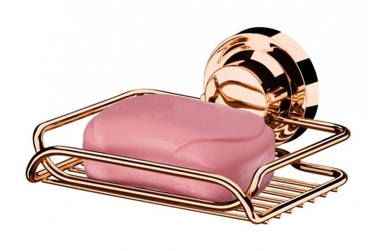 SABONETEIRA 4053RG COM VENTOSA ROSE GOLD - FUTURE - BANHEIRO