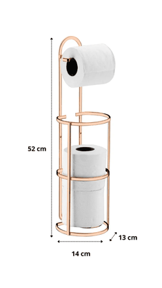 SUPORTE 1609RG PARA PAPEL ROSE GOLD  - FUTURE - PARA BANHEIRO