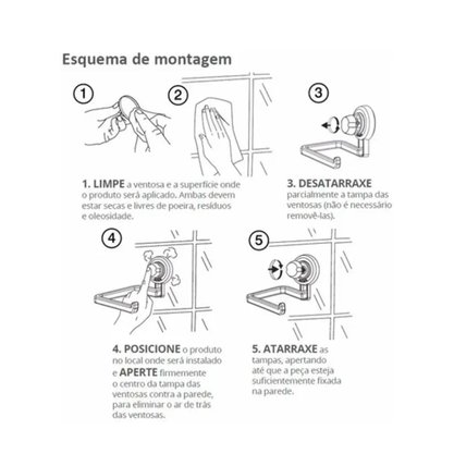 SUPORTE PARA PAPEL PRETO FOSCO 8052PT - FUTURE
