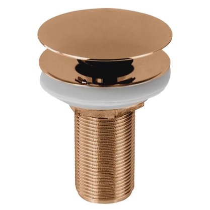 Válvula 1603 para Lavatório com Tampa Click Rose Gold ro1022 Ducon