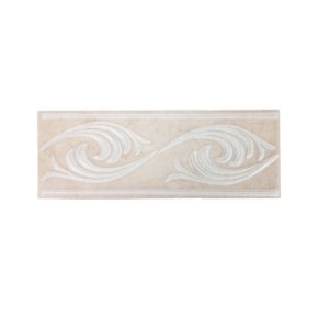 Listelo Cerâmico Saturnia L-100 Bege - Eliane