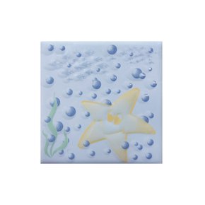 Azulejo Cerâmico D Estrela do mar Laguna, para Ambientes Internos, Externos e Piscinas- Eliane