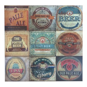 Kit Azulejo Decorativo Beer com 12 Unidades - Gabriella