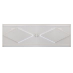 Listelo Cerâmico Geométrico Primavera Branco - Dexco