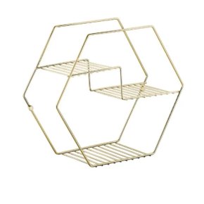 NICHO PRATELEIRA DECORATIVO DE PAREDE GOLD 1902DD - FUTURE