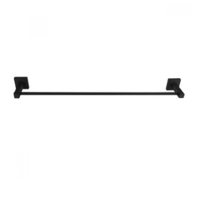 Porta Toalha De Banho Inox Square SQ12530 Preto - Ducon