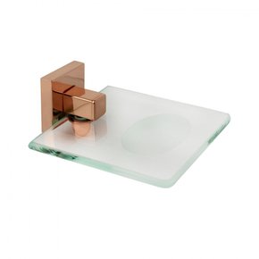 Saboneteira Inox Square SQ12420 Rose Gold - Ducon