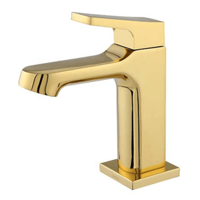 RAINHA 61011 C79 TORNEIRA LAVATORIO GOLD BRILHANTE 1/4 VOLTA SQUARE BANCADA