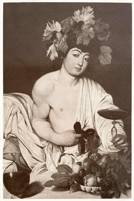 Azulejo Cerâmico Baco Deus do Vinho - Eliane