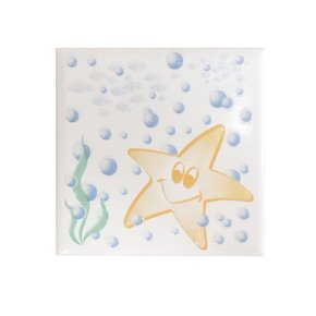 Azulejo Cerâmico Estrela Mar Branco - Eliane