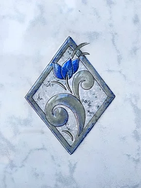 AZULEJO CERÂMICO DECORATIVO DEBORA GR-1 - COMERCIAL - 15X20CM -