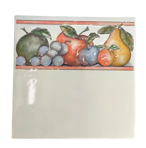 AZULEJO CERAMICO DECORATIVO GRAZI WH-0 - COMERCIAL - 15X15CM