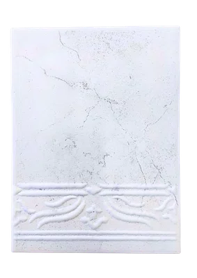 AZULEJO CERÂMICO DECORATIVO OMAHA WH-0 - CLASSE A - 15X20CM -